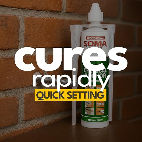 Construction Adhesive - Fast Curing Anchoring Adhesive + Extra Nozzle