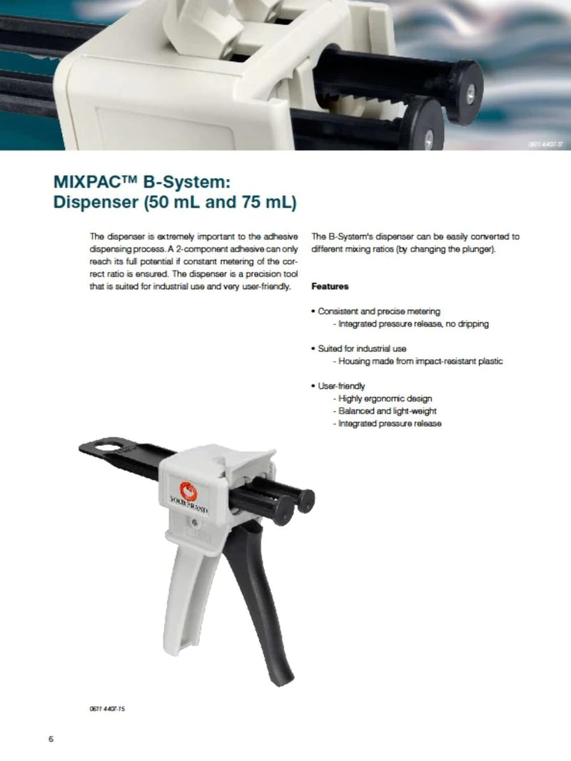 DMA50 Dispensing Gun Kit for 50ml Epoxy & Adhesive Cartridges (1:1 & 2:1 Ratios)