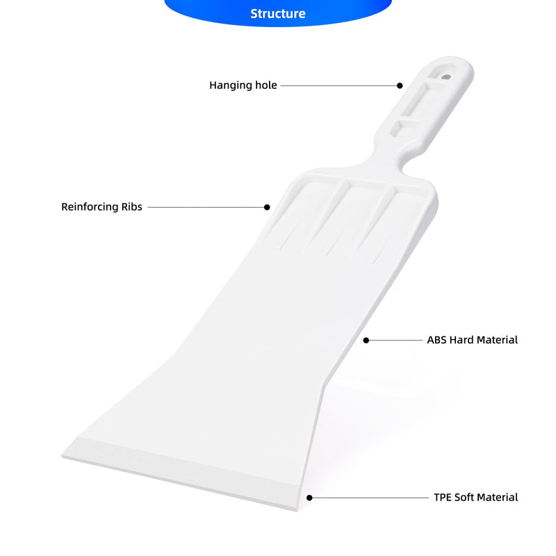 EHDIS Bulldozer Squeegee Flat Glass Window Film Bulldozer Tint Tools Car Front Windows Rear Glass Windshield Snow Frost Ice Removal Tool for Cars Trucks Window