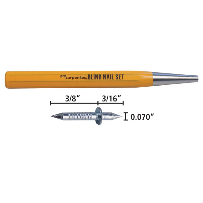FastCap Blind Tool Nail Kit and 100 Nails | Delivers Invisible Mechanical Fastening, Ideal for Trimming, Molding, and Woodworking Projects
