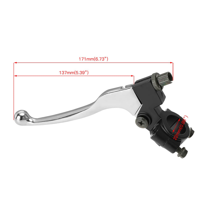 YOXUFA Mini Bike Brake Lever Kit Drum Brake Cable Shoes Replacement for Coleman CT200U CT200U-EX BT200X Baja Warrior Heat MB200 Massimo Axis M200 Predator 212 196cc 200cc Parts W/ 22mm 7/8" Handle brake lever+ brake shoe+ brake cable