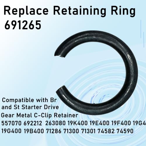  [AUSTRALIA] - 691265 Retaining Ring Starter Drive Gear Metal C-Clip Retainer 20Pcs
