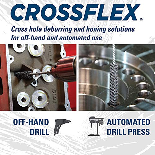 Weiler 34192 Crossflex Standard Duty Bore Brush 1 Diameter 240SC Grit 1" 240 Grit