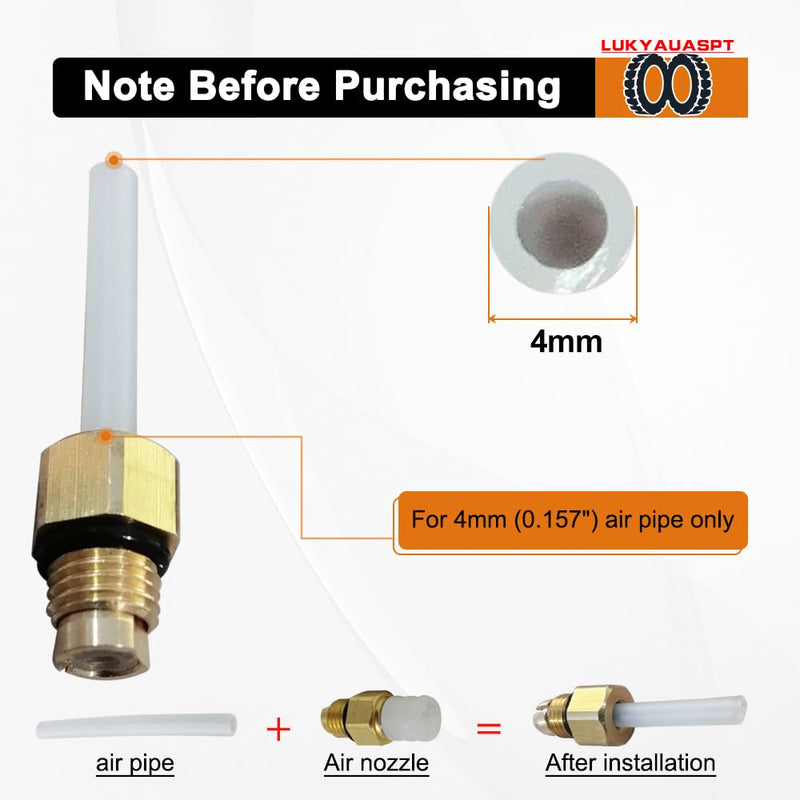 Air Valve Risidual Pressure Valve with M8 Air Fitting Connector For Mercedes-Benz S-Class W220 S320 S350 S430 S500 Air Suspension Shock Strut 2203202338 2203205013 W220 air holding valve with M8