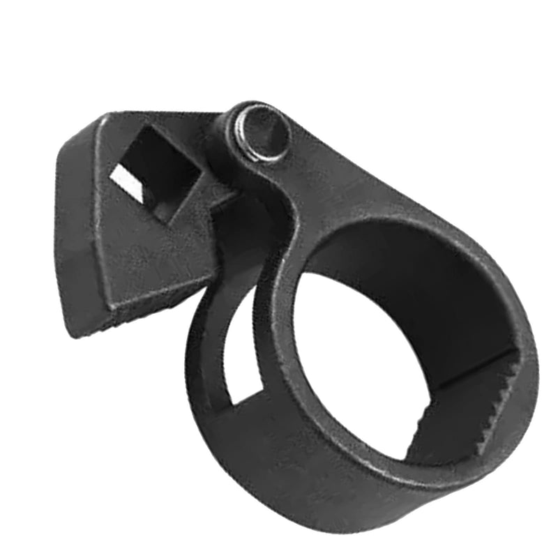 Garosa Steering Gear Rudder Wrench 1/2 Inches Hole Multifunctional Steering Rod Wrench 27-42mm Black Chrome Vanadium Steel Rudder Disassembly Remover