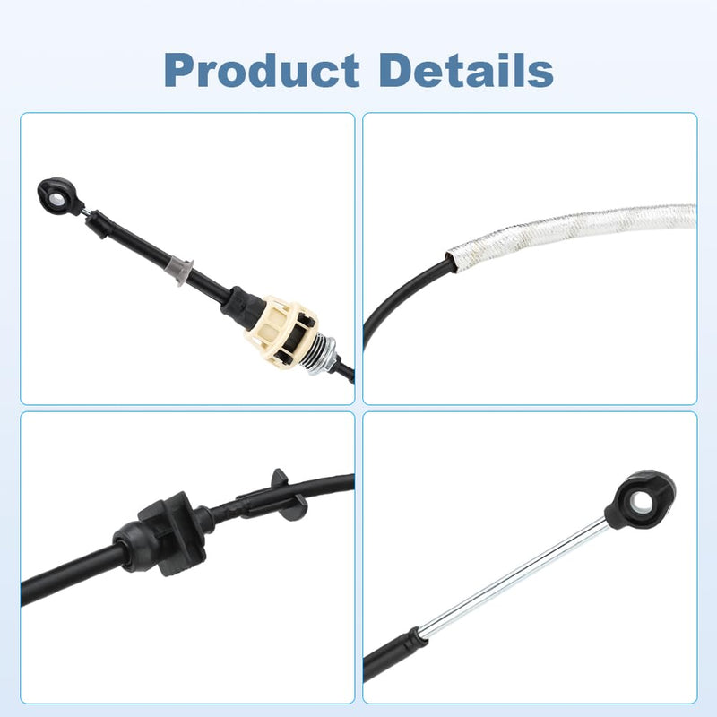 Automatic Transmission Gear Shift Cable Compatible with Ford F-150 F150 2004-2005 4.2L V6 4.6L 5.4L V8 Replacement for 4L3Z-7E395-BA 4L3Z7E395BA Gearshift Control Lever Selctor