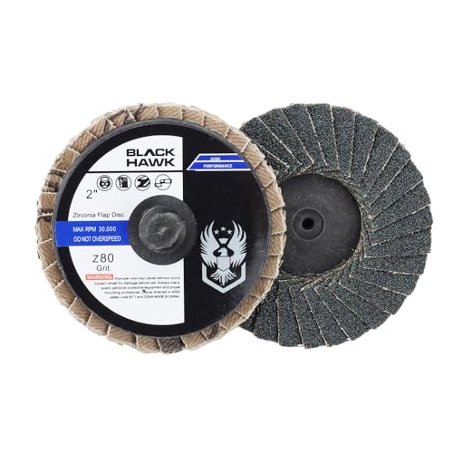 BHA 2" Zirconia Quick Change Mini Flap Discs, 80 Grit - 10 Pack 80.0