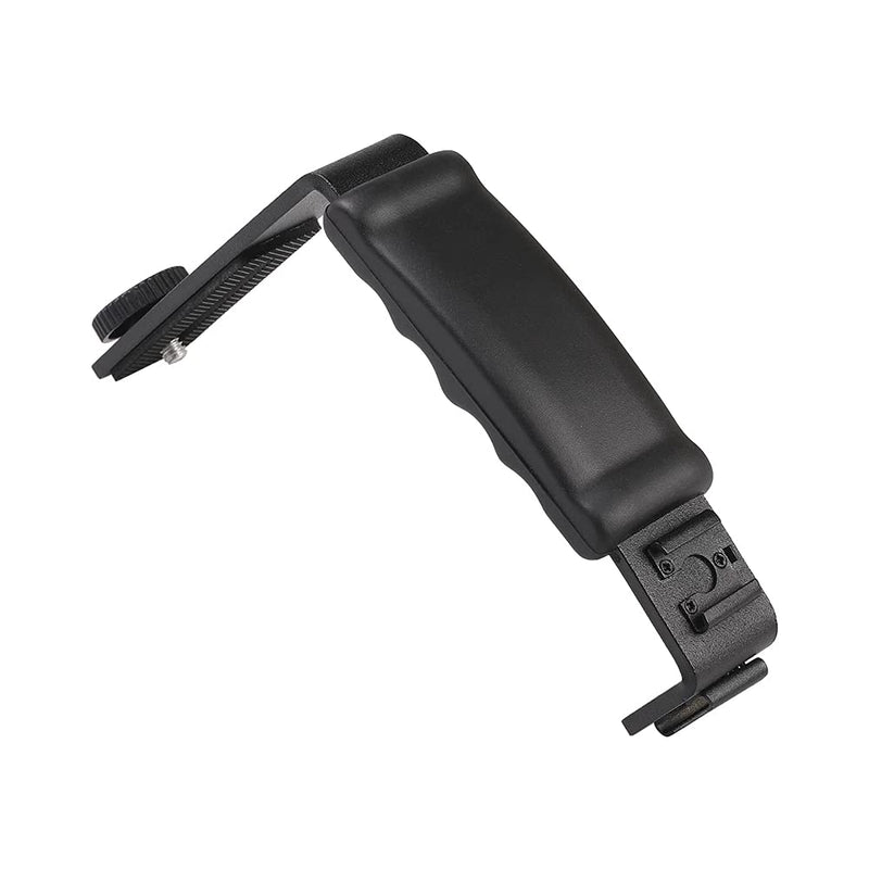 L-Shape Flash Bracket with Dual Flash Cold Shoe Mount  Tripod Screw Versatile for Camcorder Microphone DSLR Canon/Nikon/Sony/Yongnuo/Flash Stand