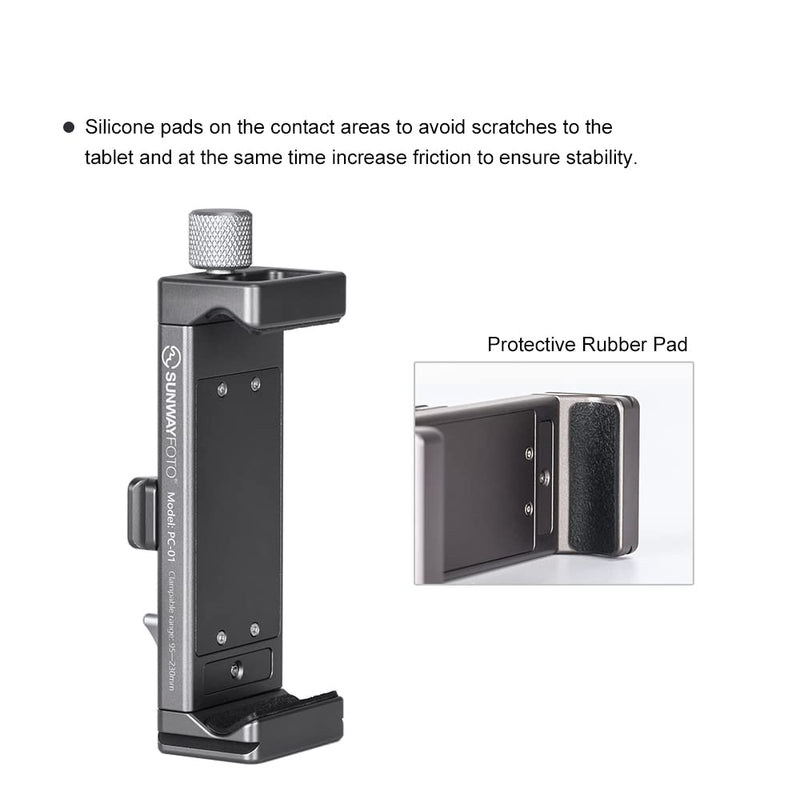PC-01 Tablet Laptop Mount Smart Phone Bracket Tripod Bracket Accessories for pad Pro Holder Arca Swiss Stand Universal