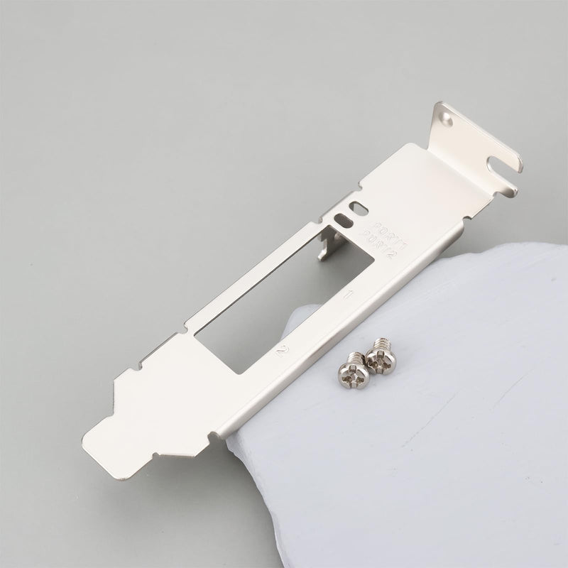 Low Profile NIC Bracket Replace OEM MTM005078 Compatible with Mellanox CX312B MCX312B-XCCT Half Height PCIe