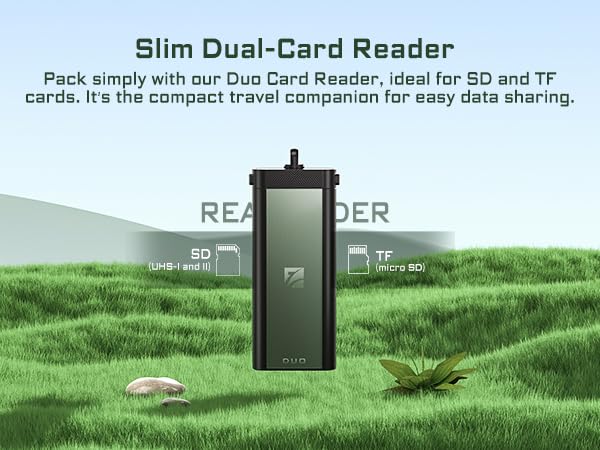 Freewell Duo Reader Ultimate SD and Micro SD Card Reader & Holder for Professional Photographers and Videographers