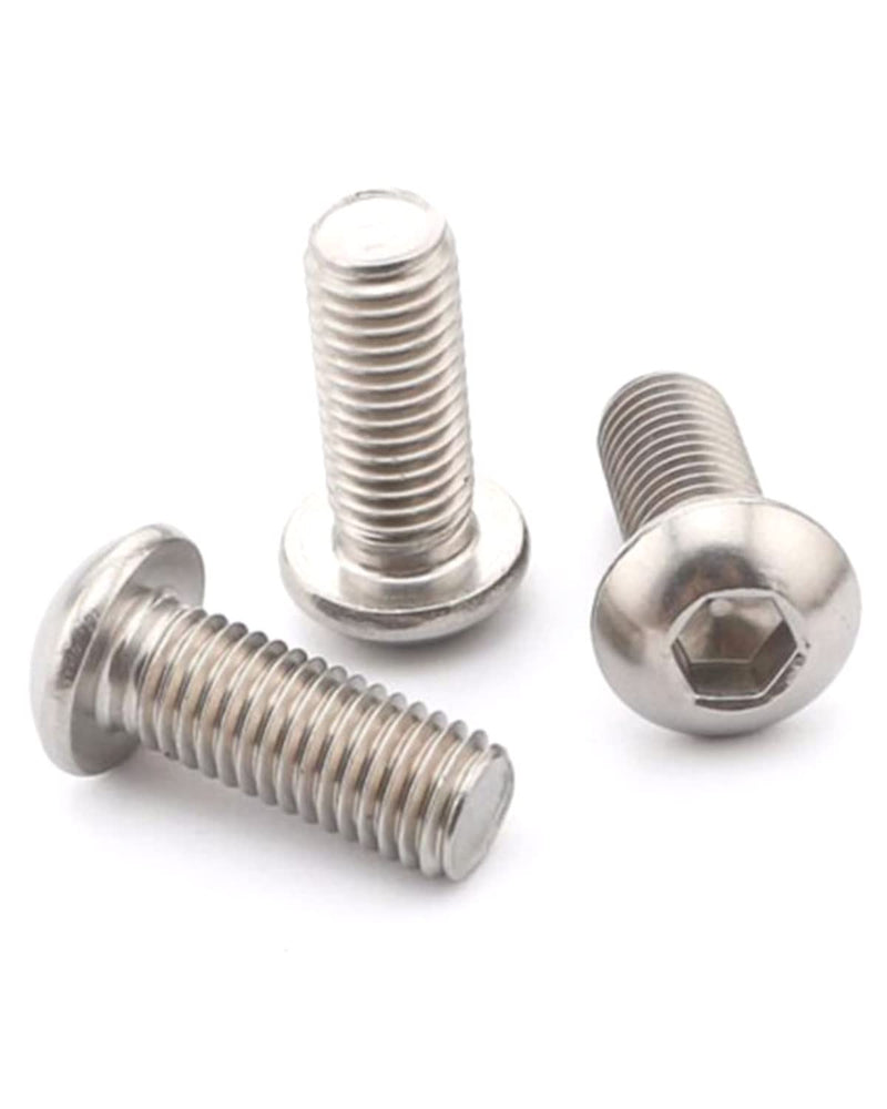 IMScrews 1/4-20 x 2 Button Head Socket Cap Bolts Screws, 304 Stainless Steel, Allen Hex Drive, Pack of 50 #1/4"-20 x 2"