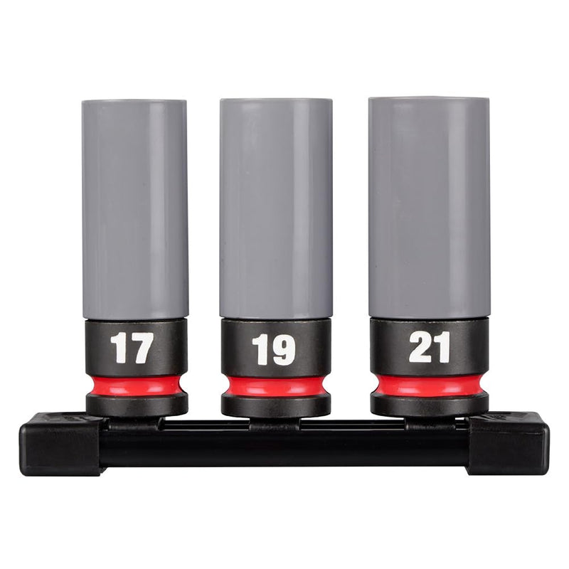 Milwaukee Electric - Shockwave Impact Duty. 1/2 Drive Metric 3PC Lug NU