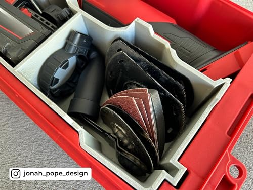 Jonah Pope Design 3d Printed Insert designed for M18 Fuel Multi Tool and Packout Organizer (Insert only) Industrial Gray