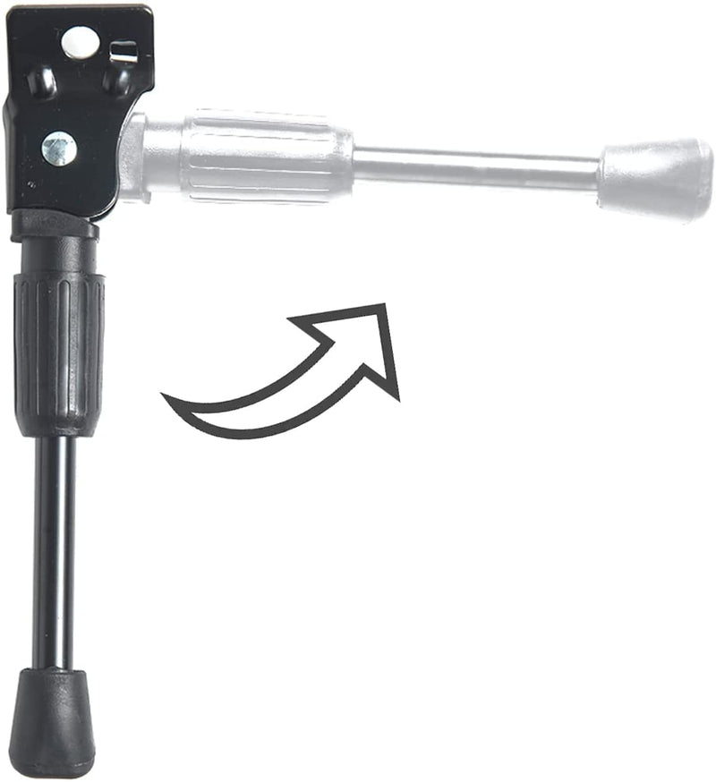 Kids Bike Kickstand Fits 12 14 16 18 20 Inch Bicycles, Aluminum Alloy Kickstand for Kids Bike with Anti-Slip Pad, Universal Fit for Mountain Road Bikes Black For 16 inch wheel