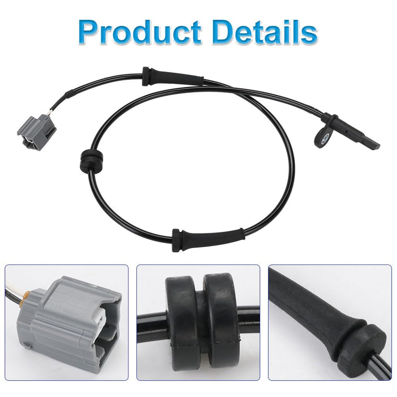 2 Pcs ABS Wheel Speed Sensors Compatible with Nissan Rogue 2.5L L4 2014 2015 2016 2017 2018 2019 2020, Front Left & Right abs Sensors, Replacement for 47910-4BA0A, 47910-4CL0A