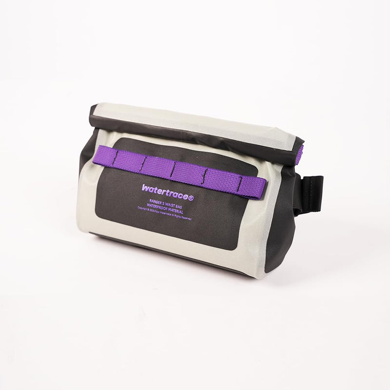 Waterproof Waist Bag, for Surfing, Paddleboarding, Boating,Cycling,Water Park Activities (Gary/purple) Gary/purple