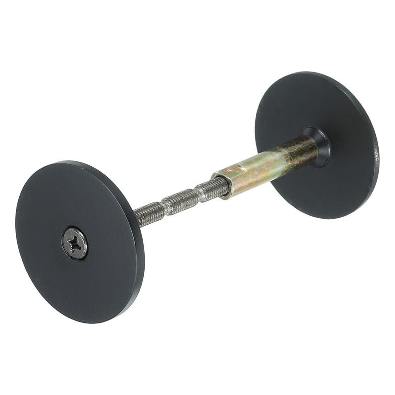 PATIKIL Door Knob Hole Cover Plate, 1 9/16" Dia. Deadbolt Cover Plate Door Hole Filler Plate for 1 1/32" to 1 3/8" Holes, Matte Black 1 9/16"