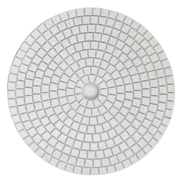 1Pc 7 inch Diamond Polishing Pad Wet/Dry Tile Polishing Pad for Grinder,for Concrete Marble Quartz Stone Countertop Granite Polishing. (Grit 50) Grit 50