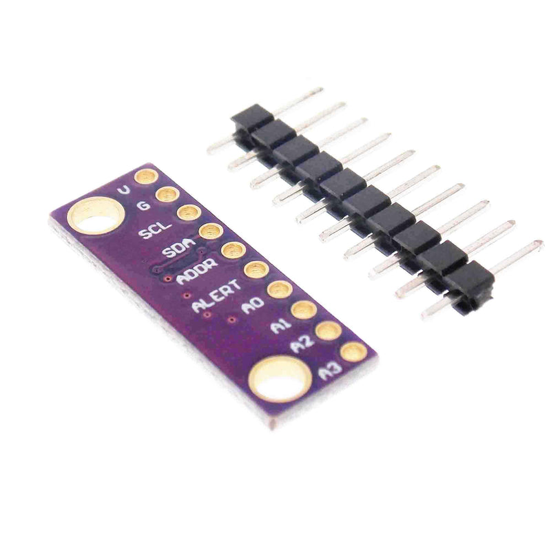 10PCS ADS1115 16 Bit Analog to Digital Board ADC Converter Module 4 Channel Board with Programmable Gain Amplifier 2.0V to 5.5V