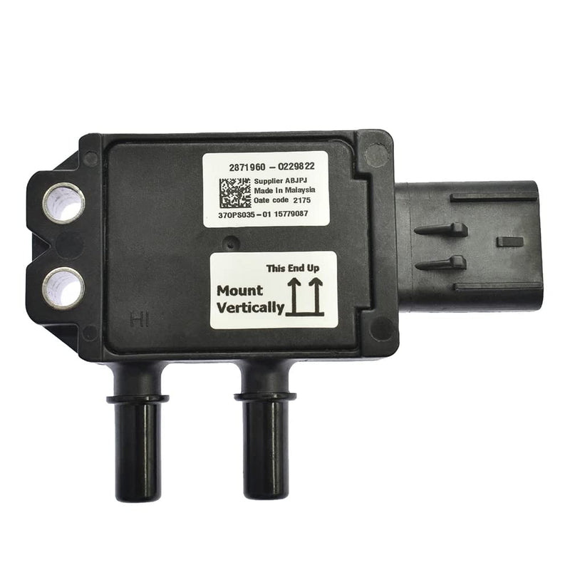 2871960 Diesel Exhaust Gas Differential Pressure Sensor 37DPS035-01 Compatible 114SD 108SD M2 106 112 Vo-lvos Harvester 5900i SBA 5500i 5600i Replace 4307786 904-7127 0229822 37DPS03501