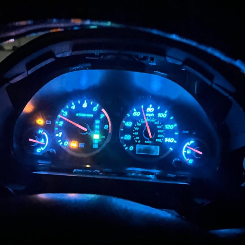 BlyilyB 20-Pack Mix color T5 2721 37 74 Wedge Led Bulb PC74 Twist Sockets Replacement Dash Dashboard Lights Instrument Panel Cluster LEDS Lamps 20PCS