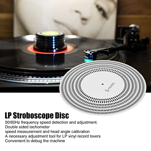 Turntable Strobe Disc Stroboscope Mat, Stroboscope Disc Rotational Speed Detection Turntables Calibration Disc for Record Player