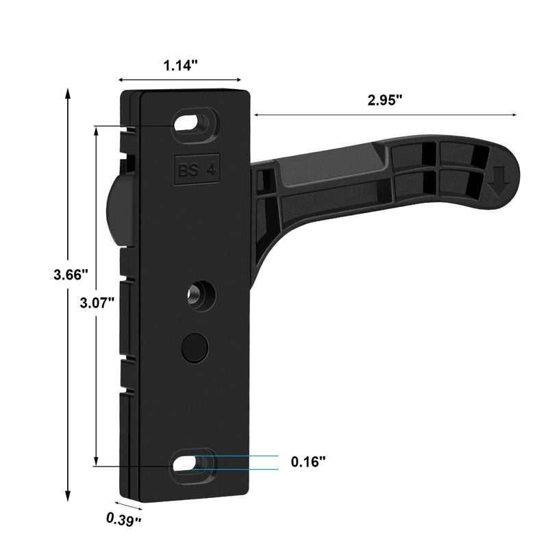 Metal RV Screen Door Latch Kit, Right Hand Handle for Camper, Motorhome, Travel Trailer (Right) Right handle