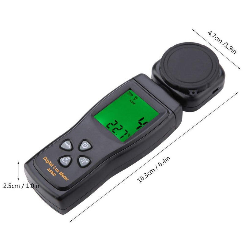 Digital LuxMeter Illuminometer Walfront SMART SENSOR AS803 Mini LCD Display 200000 LUX Handheld Luxmeter Light Meter -10~50℃