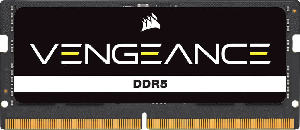 CORSAIR Vengeance SODIMM DDR5 RAM 16GB (1x16GB) 5200MHz CL44 Intel XMP iCUE Compatible Computer Memory - Black (CMSX16GX5M1A5200C44) 16GB (1x16GB)