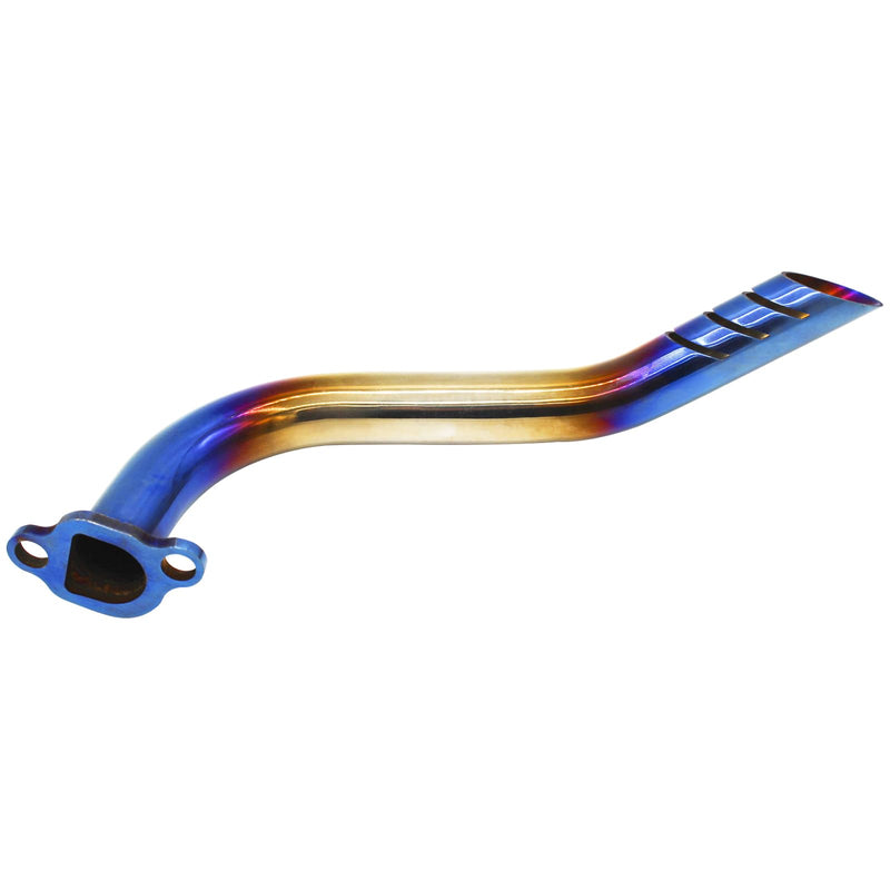 212cc Header Exhaust Pipe Kit for Coleman CT200u CT200u-ex BT200X KT196 196cc 6.5hp, for Non-Hemi Predator 212cc Baja Warrior MB200 GX160 GX200 Engine Axis M200 Mini Bike Blue