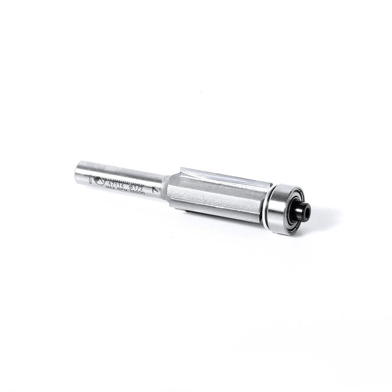 Amana Tool - 47114 Carbide Tipped Flush Trim 1/2 Dia x 1" 4 Shank 3-Flute
