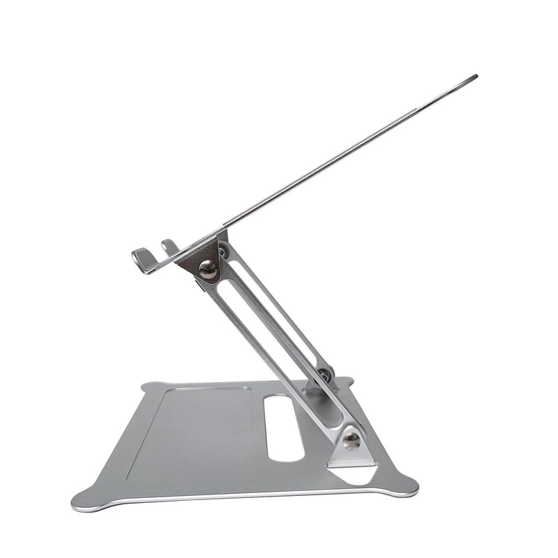 Aluminium Laptop Stand Adjustable Notebook Portable Tray Lazy Computer Desk up to 16 inches Portable Laptop Riser Holder Mount Compatible