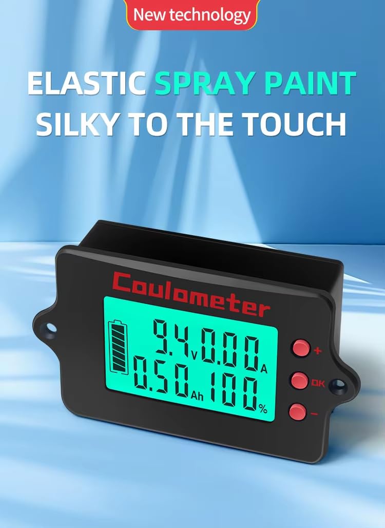 Battery Capacity Tester | Coulomb Counter | DC 8-120V 0-100A | Voltmeter/Ammeter | for Touring Car/Electric Car (100A+3M USB) 100A+3M USB