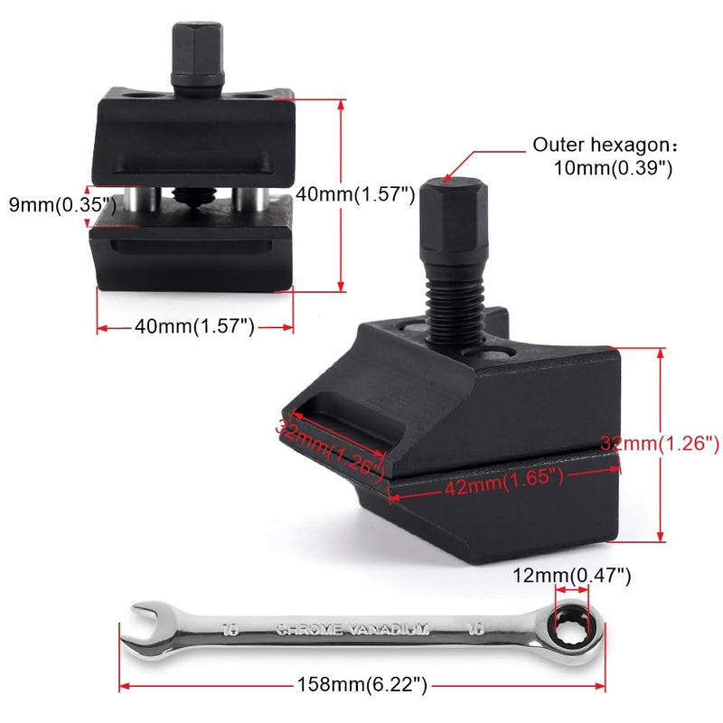Suspension Strut Spreader Tool, Car Suspension Split Hub Steering Knuckle Spreader with Socket Tool Compatible with Volkswagen Audi BMW Ford etc,1 PCS 1+Wrench