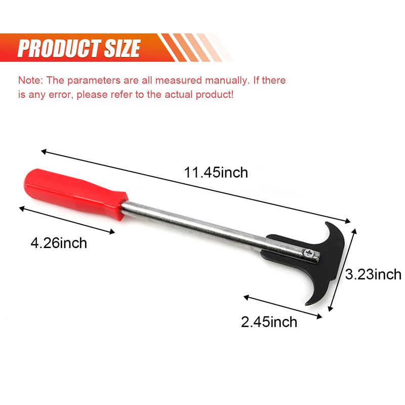 Oil Seal Disassembly Wrench Puller, Seal Puller Tool with Dual Hook Tips Remove Oil and Grease Seals, Car Repair Tool, Oil Seal Disassembly Tools for Car SUV and Light Truck (Red) Red