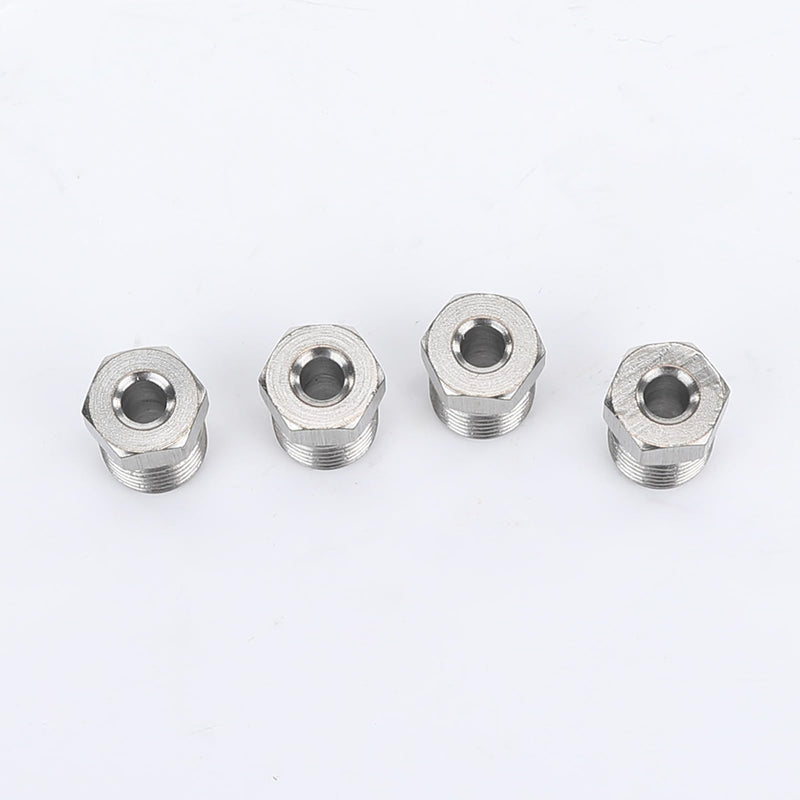 1/2 x 20 Inverted Flare Stainless Steel Tube Nuts for 3/16" Brake Line Tubing, Pack of 4 1/2x20 - 3/16"