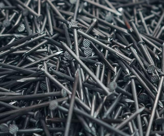 Vulcan Steel 2-1/2 Inch 8d Common Nails, 1 lb Bag, Steel Nails for Wood