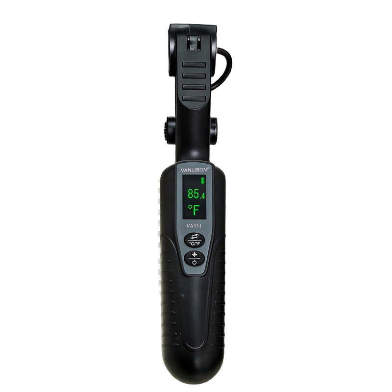 Clamp On Wireless Temperature Probe – High Accuracy Pipe Thermometer Meter for HVAC, Refrigeration & AC Systems, Range -58°F to 302°F, Battery-Powered, Easy-Read Display with Backlight