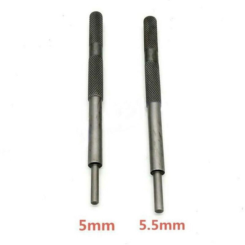 2 Pcs Engine Valve Guide Tool 5/5.5mm Engine Valve Remover Installer Repair Tool for Motorcycle