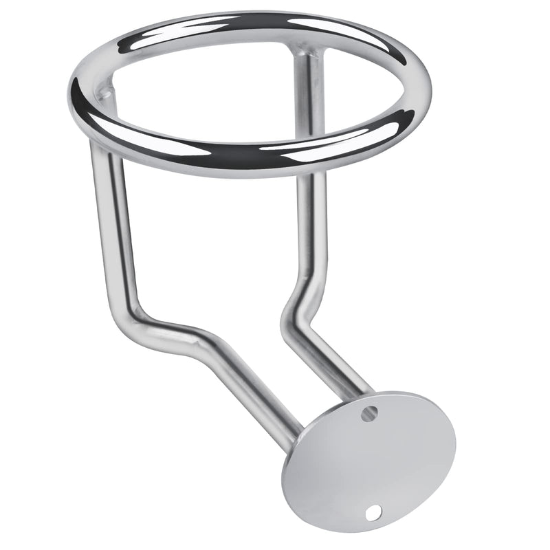 2 PCS Boat Ring Cup Holder Stainless Steel Ringlike Drink Holder for Marine Yacht