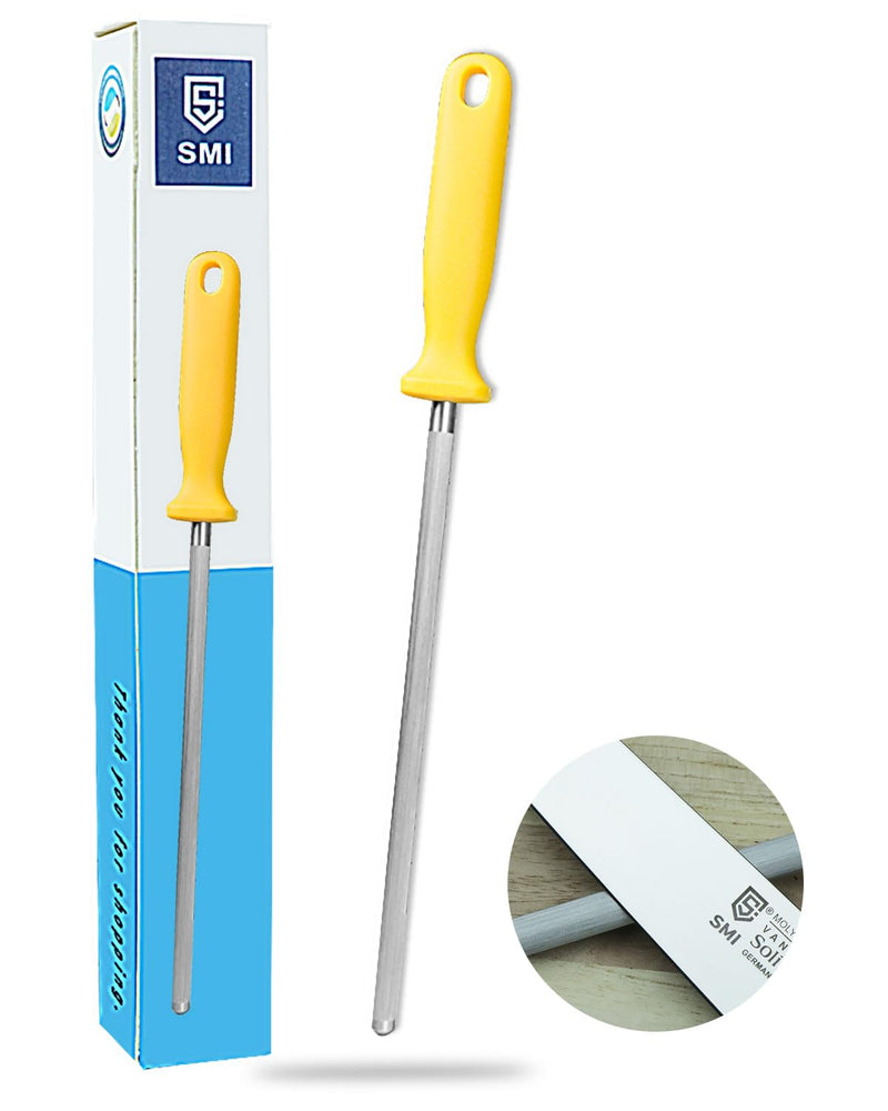 SMI - 9 inch Knife Honing Steel Solingen Germany Sharpening Steel Rod Kitchen Knife Sharpener
