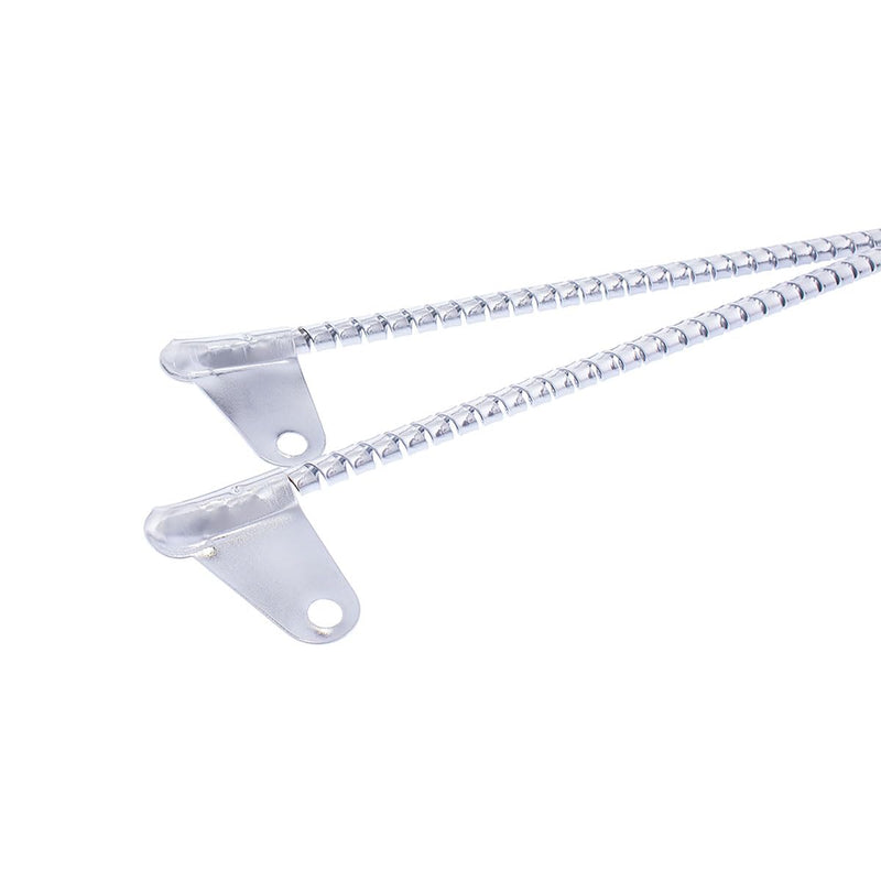 United Pacific 70203 Chrome Curb Feelers, Universal Fitment, Helps to Prevent Curb Damage, Curb Whiskers, Avoid Damaging Wheels - ONE Set (Pack of 2)