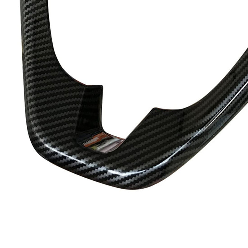 ruihe Carbon Fiber Color Steering Wheel Cover Trim Fit for Ford Fiesta 2012 2013 2014 2015 2016 2017 2018