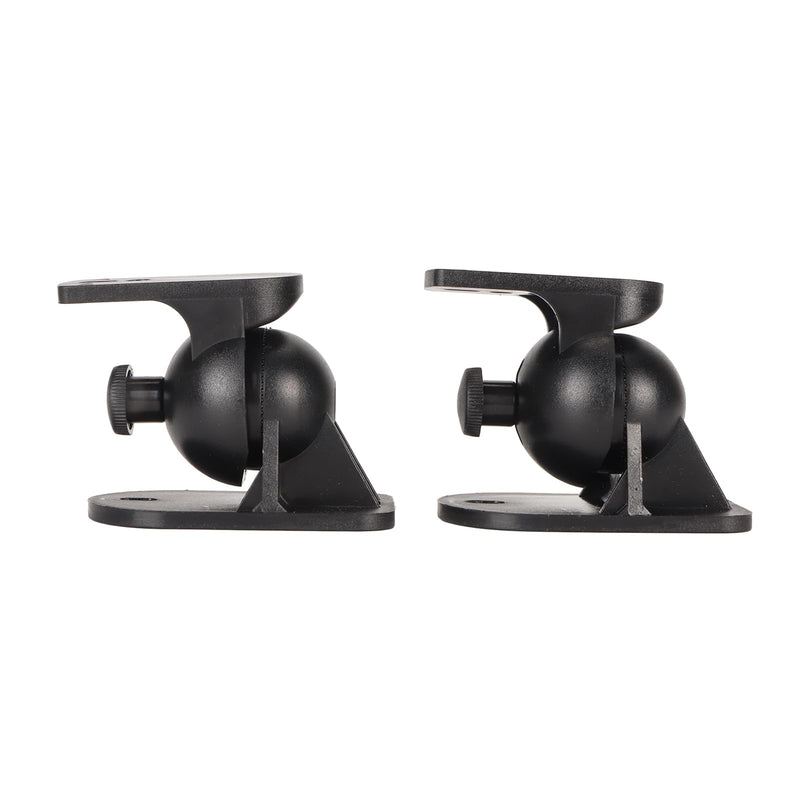 Plastic Speaker Wall Mount Bracket Adjustable Angle for Surround Sound Studio Speakers, Heavy Duty, Easy Install, 1 Pair with Hardware