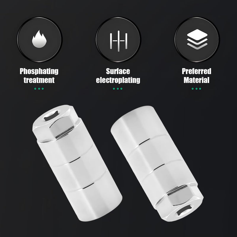 Car Oil Pressure Sensor Socket, 1/16 Auto Socket Switch Fits 3/8" Drive 1 1/8" Hex Wrench, Professional Vehicle Accessories for Quick Removing Installing Oil Sending Unit (White) White
