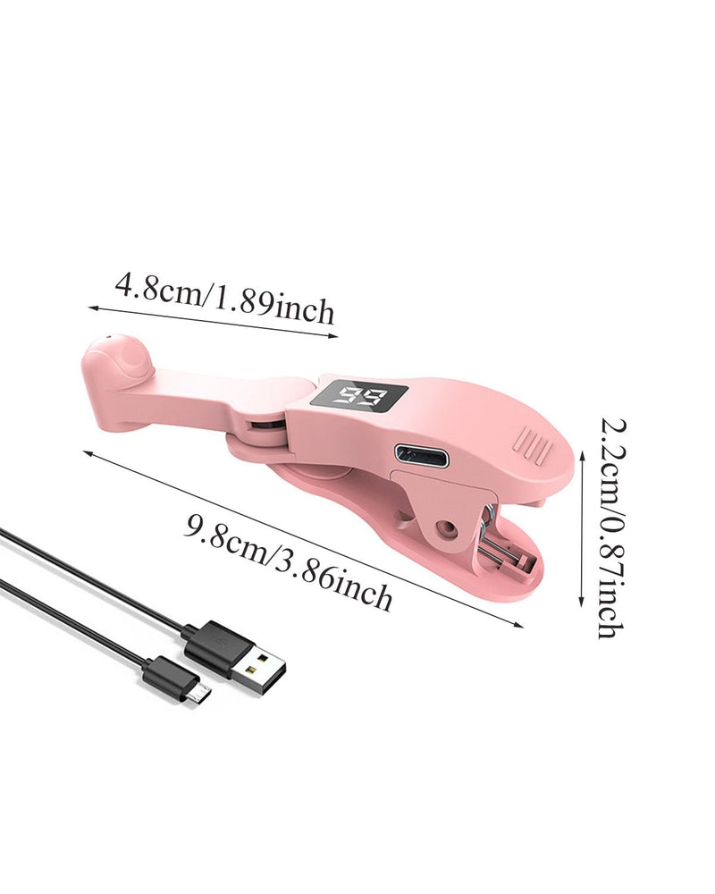 Auto Clicker, USB Powered Automatic Tapper with Adjustable Speed, Simulated Finger Clicker for Games Live Streaming Likes Pink with LCD Display