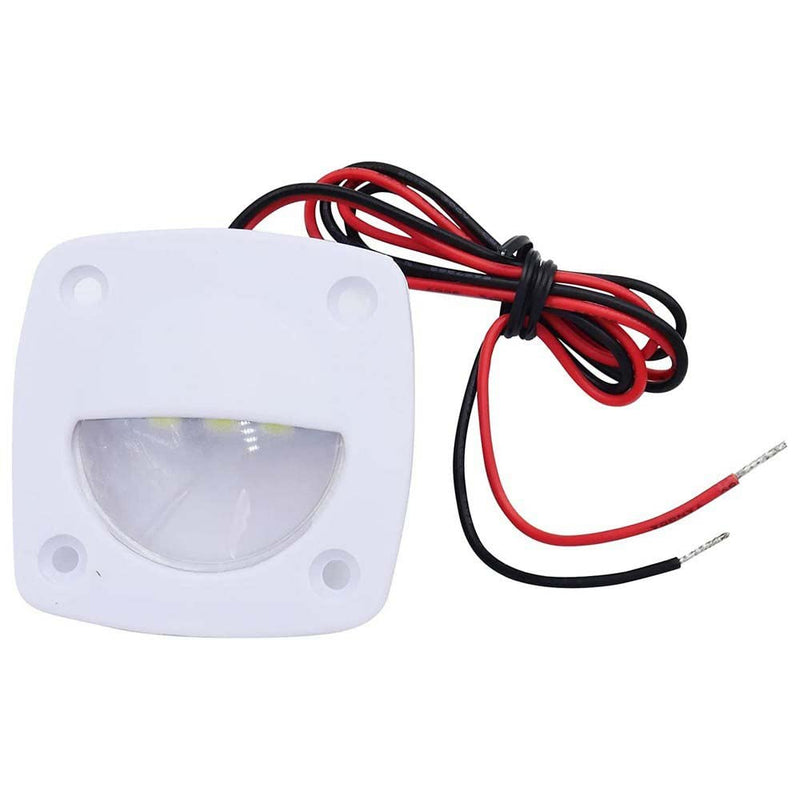 T-H Marine LED Courtesy Companion Way Light - Square Lights Offer Enhanced Night Vision for Boat Interior, Deck, or Cockpit - Multi-Purpose Use and Low Power Draw - White (Pack of 1)