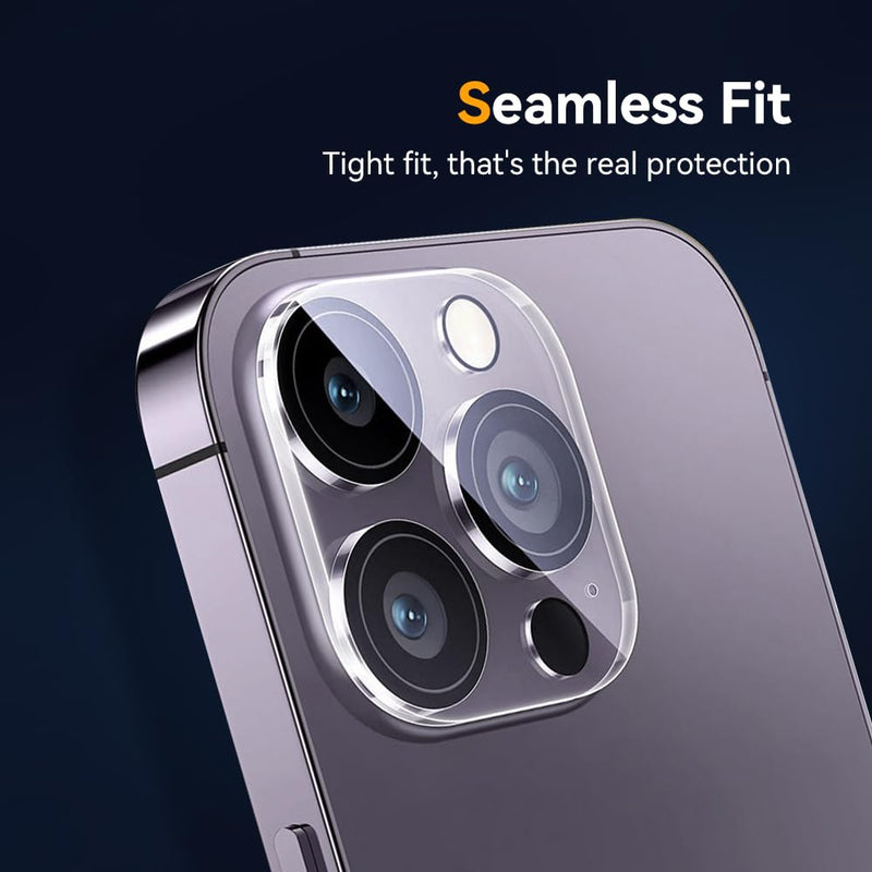 Camera Lens Protector for iPhone 14 Pro 6.1" ＆ iPhone 14 Pro Max 6.7" ,9H Tempered Glass，Ultra HD, Scratch Resistance Easy to Install，Case Friendly，[Does not Affect Night Shots] 3-Pack (iPhone 14 Pro 6.1"/14 Pro Max 6.7")