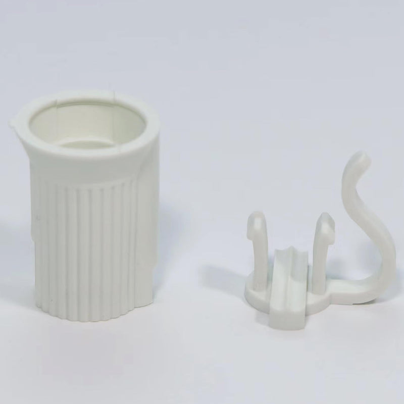 100PCS C7 E12 Replacement Bulb Sockets, C7 White Socket SPT-1 Christmas String Light Replacement lamp Holder(E12, White)